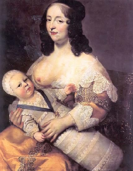 Charles Beaubrun Louis XIV et la Dame Longuet de La Giraudiere China oil painting art
